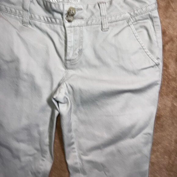 Arizona Jean Co Junior‎ 5 Short Khaki Stretch Low Rise Pants (P / Short) - Picture 4 of 8
